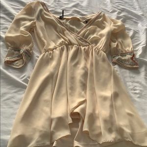 Beige flowy dress